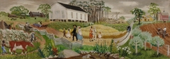 Rural Mississippi from Early Days to Present (study for mural) by Lucile Blanch