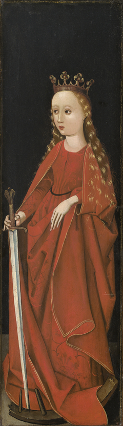 Saint Catherine [right wing exterior] by Master of the Starck Triptych