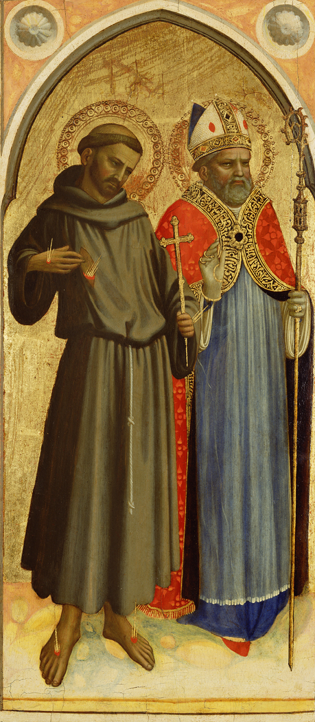 Saint Francis and a Bishop Saint