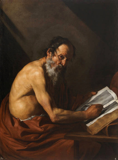 Saint Jerome writing by Jusepe de Ribera