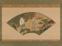 Scene from the Tales of Ise: “Mount Utsu” (Utsu no yama) by Fukae Roshū