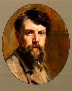 Self Portrait - William Ewart Lockhart - ABDAG002527 by William Ewart Lockhart