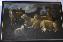 Shepherd and sheeps by Philipp Peter Roos