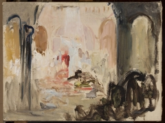 Sketch for stage decoration for Act 2 of “Parsifal” by Jan Ciągliński