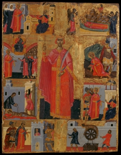 St Catherine and scenes from her life by Konstantinos Tzanes