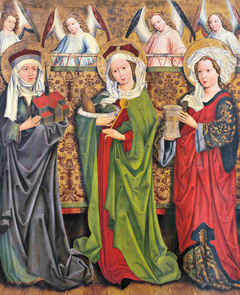 St. Hedwig of Silesia, St. Elizabeth of Hungary, and St. Mary Magdalene by Mikołaj Obilman
