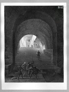 Staircase with 3 Knights swearing by Franz Ludwig Catel