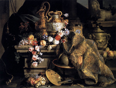 Still-Life of Flowers and Fruits by Jean-Baptiste Monnoyer