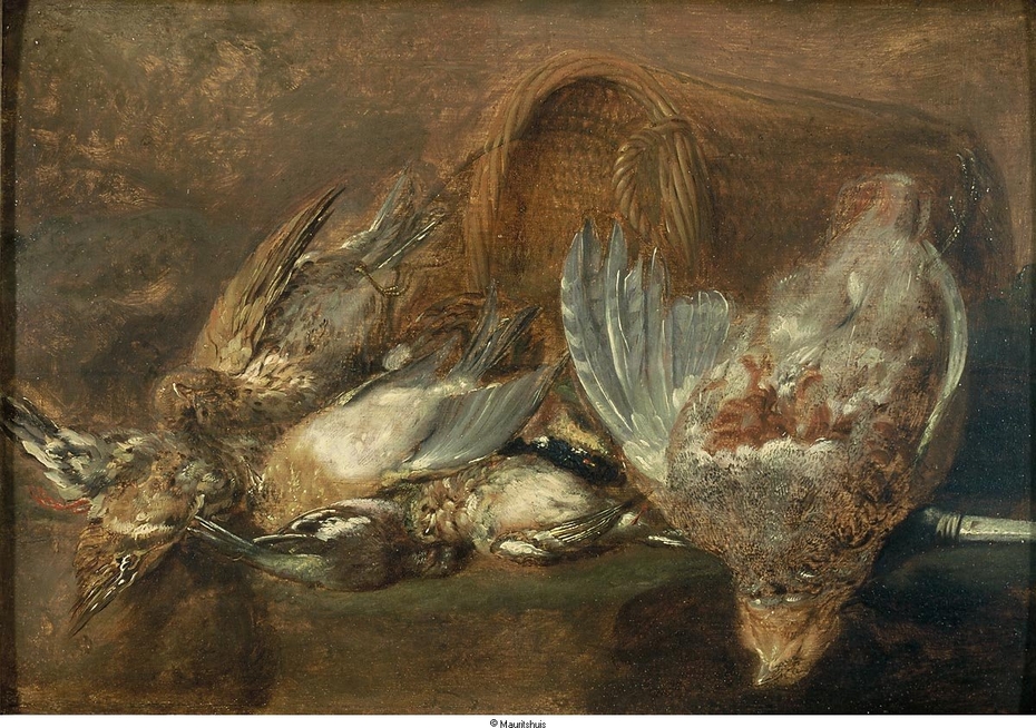 Still life with dead game birds