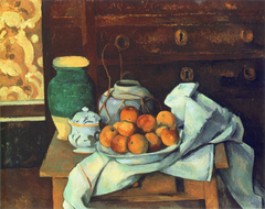 Still life with dresser by Paul Cézanne