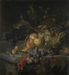 Still Life with Fruit by Jacob van Walscapelle