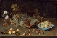 Still Life with Grapes on a Platter by Isaak Soreau