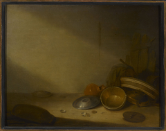 Still life with old dishes