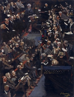Study for 'The House of Commons - Ramsay Macdonald addressing the House'