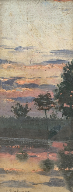 Study of an Early Evening Landscape by Karol Miloslav Lehotský