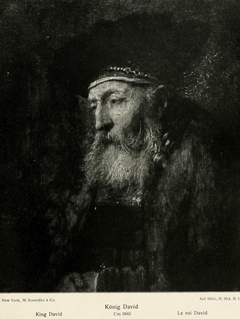 Study of an old man (King David) by Rembrandt