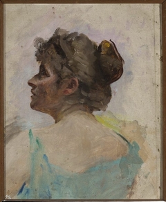 Study of the head for the painting “Symbolic dance” by Jan Ciągliński