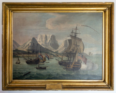 Table Bay, c. 1730. by Samuel Scott