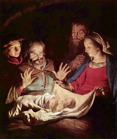 The Adoration of the Shepherds by Matthias Stom