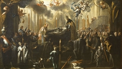 The Burial of the Count of Orgaz by Miguel Jacinto Meléndez