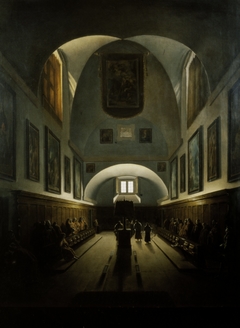 The Choir in the Capuchin Church on the Piazza Barberini, Rome by François Marius Granet