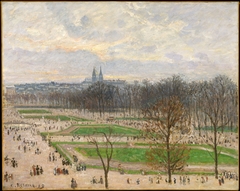 The Garden of the Tuileries on a Winter Afternoon by Camille Pissarro