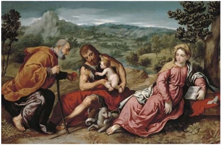 The Holy Family in a Landscape with John the Baptist
