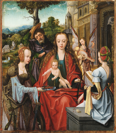 The Holy Family with Two Saints