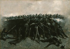 The Infantry Square by Frederic Remington