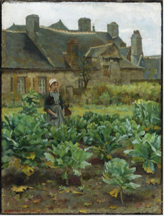 The Kitchen Garden in November by Blandford Fletcher