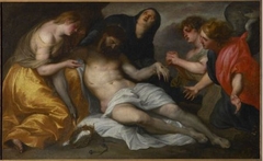 The lamentation over the dead Christ