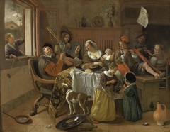 The Merry Family by Jan Havicksz. Steen