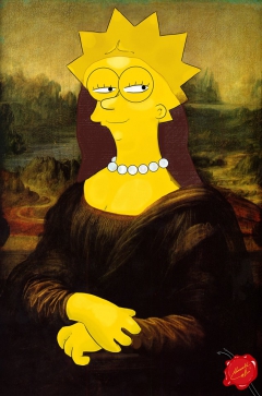 The Mona Lisa Simpsons by Ibrahim Al Awamleh
