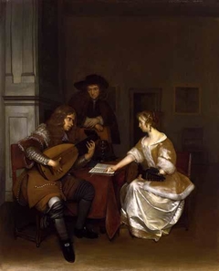 The Music Lesson by Gerard ter Borch