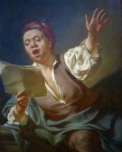 The Singer by Giovanni Battista Piazzetta