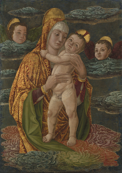 The Virgin and Child in the Clouds by Italian
