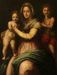 The Virgin and Child with Saint John ('The Pinti Madonna') by after Andrea del Sarto
