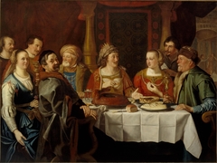 The wedding of Jill Herman van Hasselt (1613 / 1614-1668) and Jochum Berntsen of Haecken (1603 / 1604-?) by Jacob Gerritsz van Hasselt