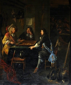 Tric-Trac Players by manner of Jan Miense Molenaer