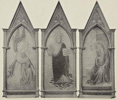 Triptych (Annunication angel, Christ, Virgin Mary)
