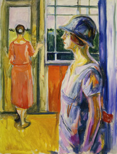 Two Women on the Veranda by Edvard Munch