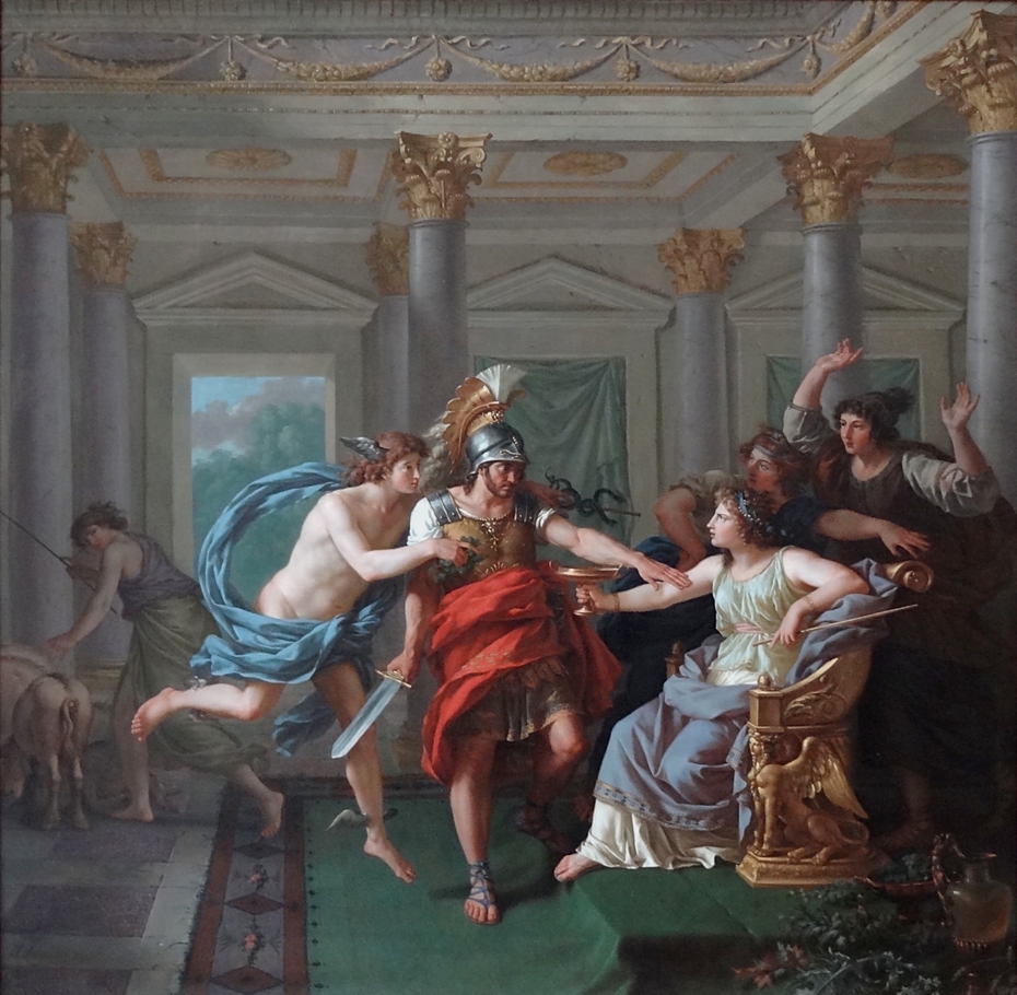 Ulysses arrives at the Palace of Circé