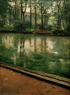 The Yerres, Effect of Rain by Gustave Caillebotte