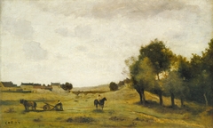 View near Epernon by Jean-Baptiste-Camille Corot