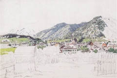 View of Ischl by Rudolf von Alt