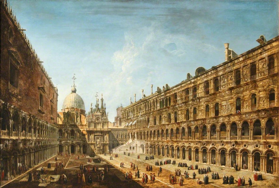 View of the Courtyard of the Doge's Palace, Venice