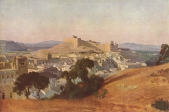 View of Villeneuve-lès-Avignon, Saint-André Castle by Prosper Marilhat