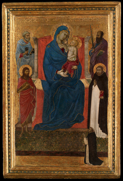 Virgin and Child Enthroned with Saints Peter, Paul, John the Baptist, Dominic and a Donor