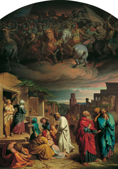 Vision der Einwohner Jerusalems vor der Eroberung der Stadt durch Antiochus IV. Epiphanes by Joseph von Führich