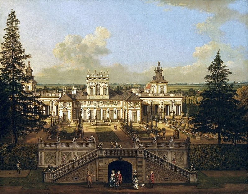 Wilanów Palace as seen from the garden